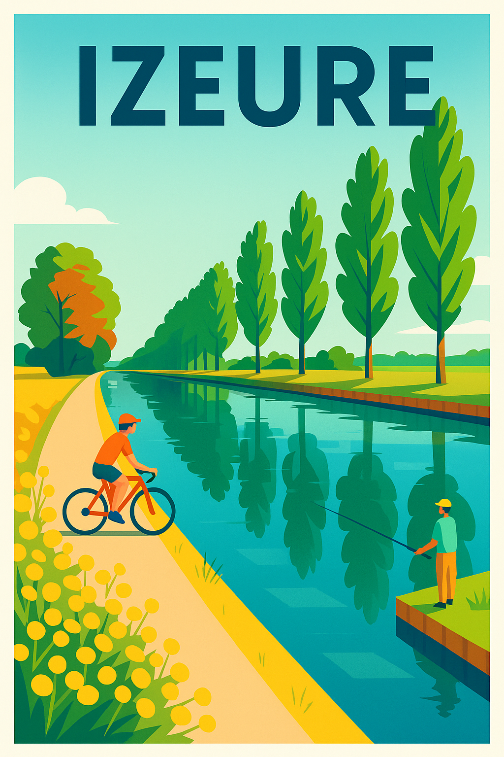 Affiche de Izeure - Évasion au fil de l'eau
