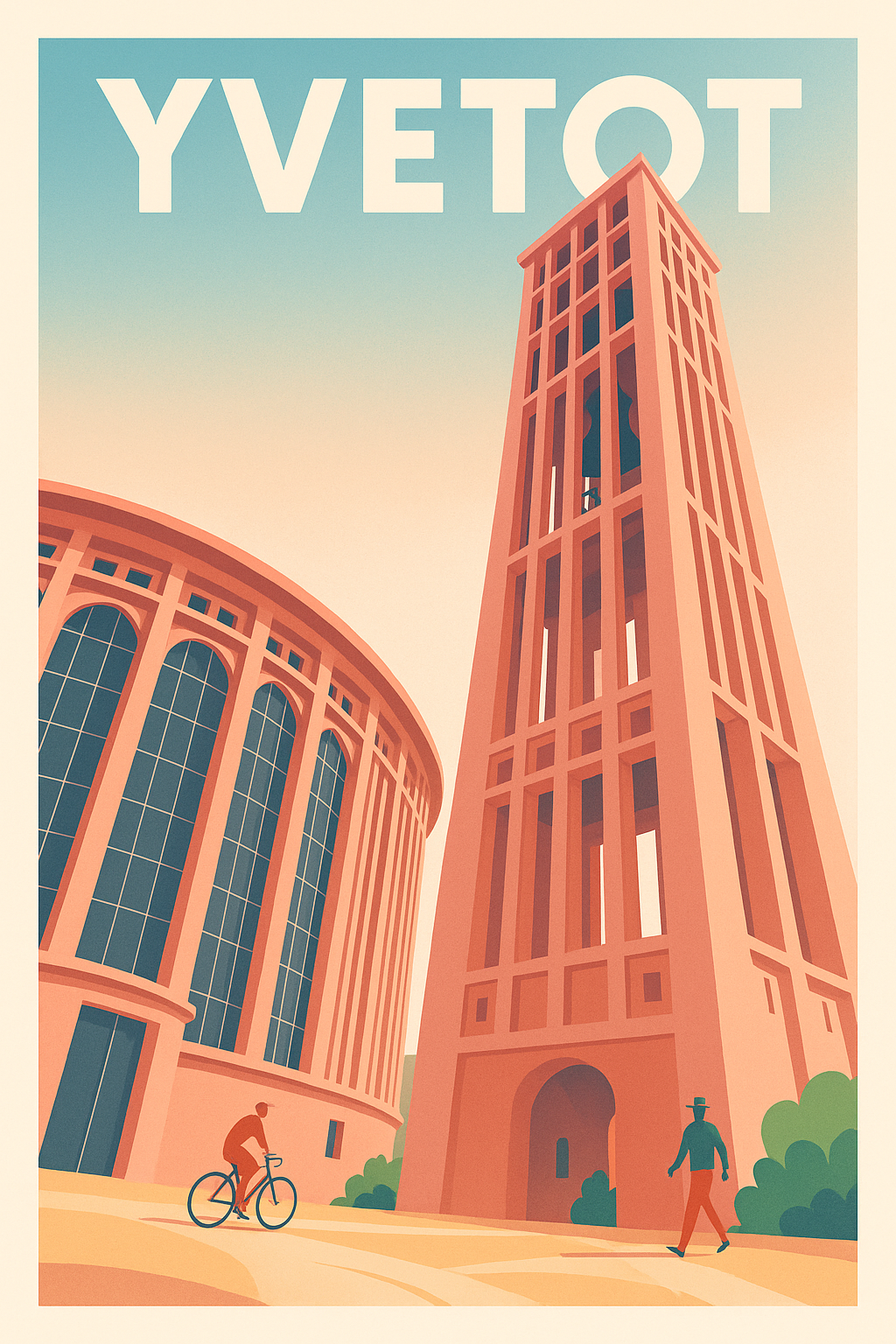 Affiche de Yvetot - L'héritage architectural réinventé