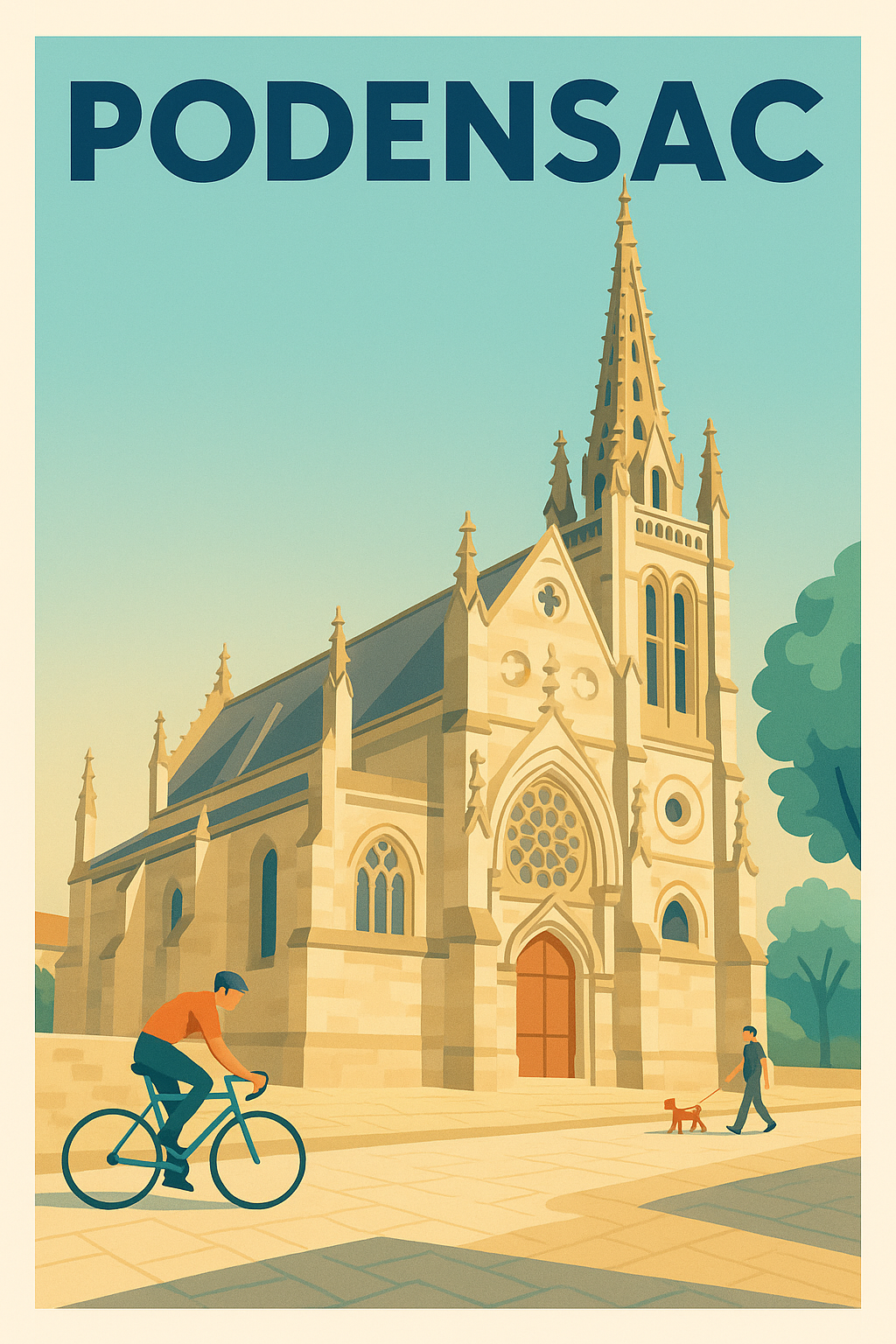 Affiche de Podensac - L'élégance architecturale en plein cœur de la ville