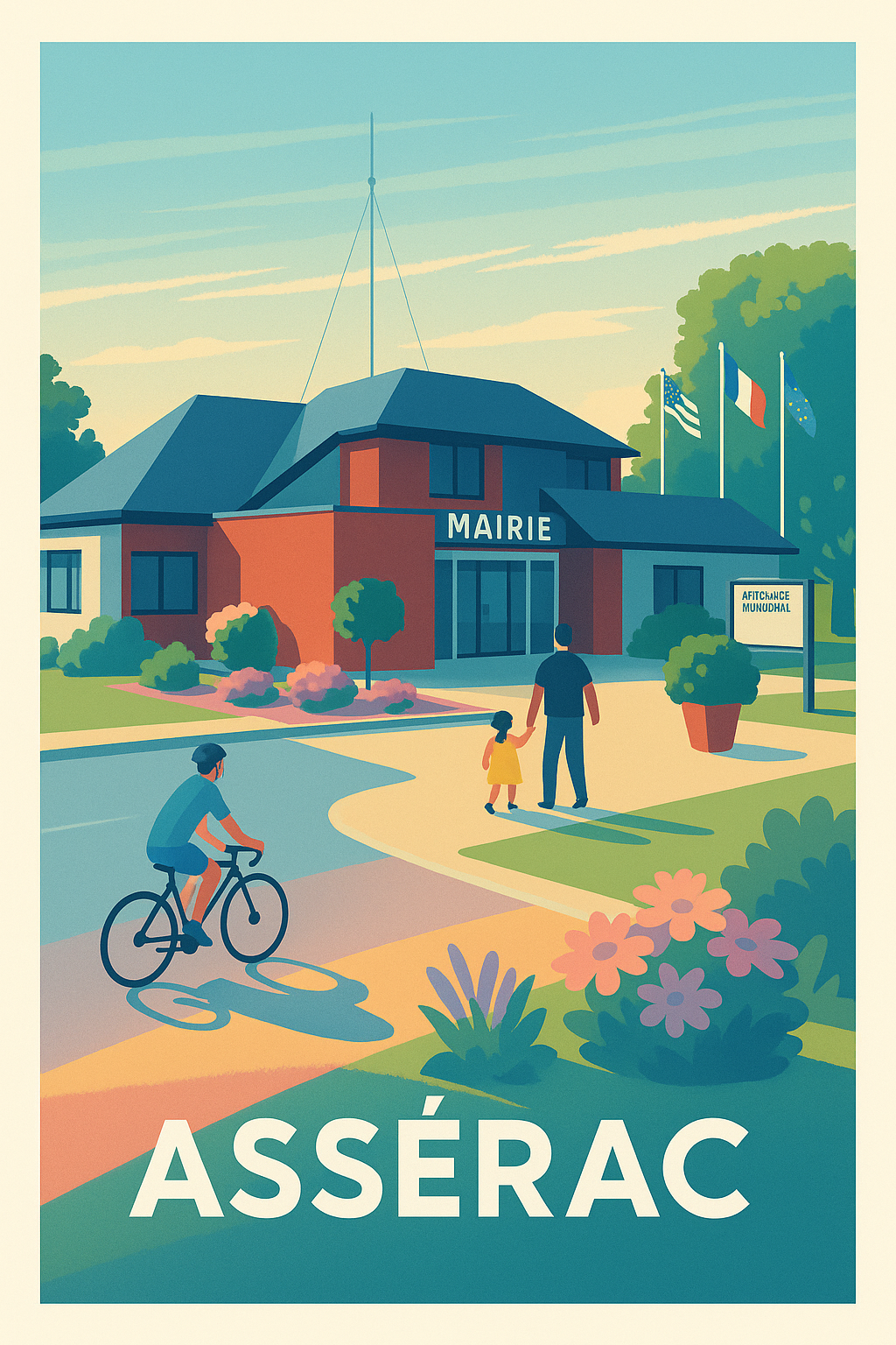 Affiche de Assérac - Un coin de sérénité à la mairie