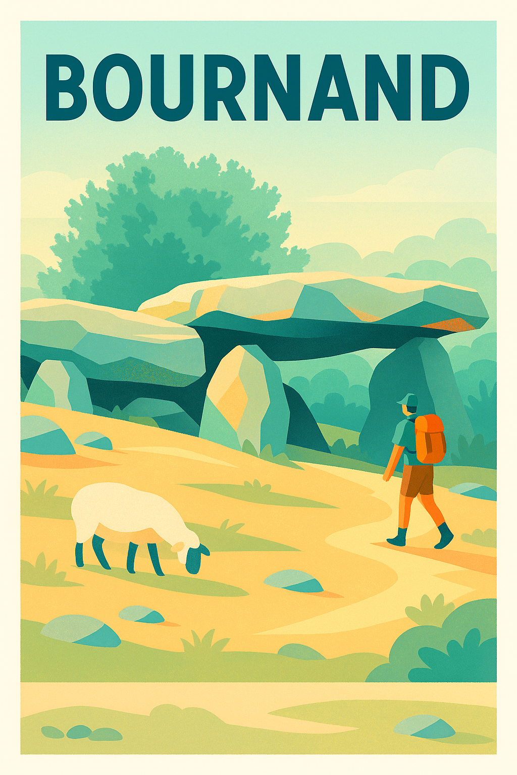 Affiche de Bournand - Escapade nature au pays des pierres mystérieuses