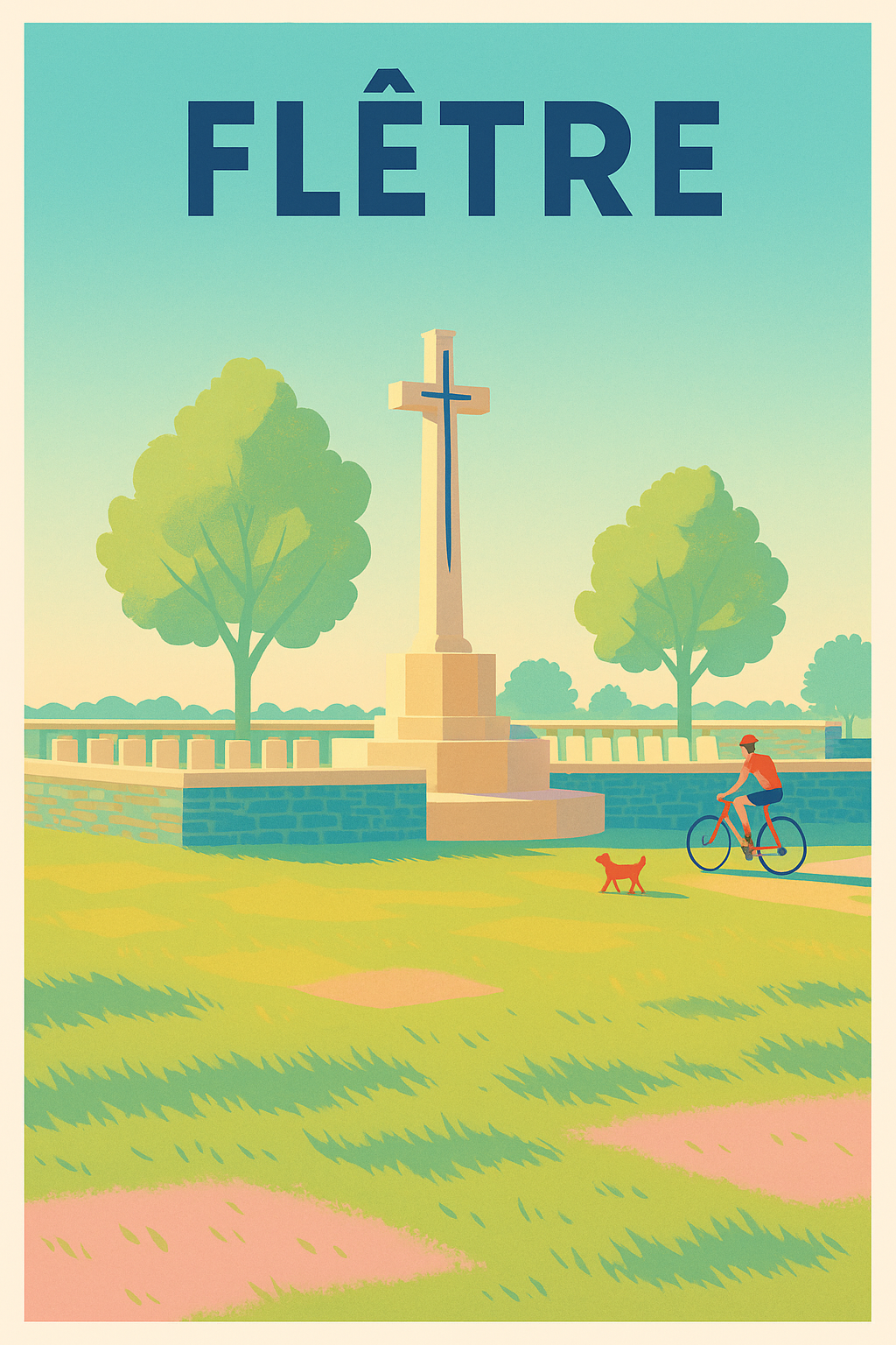 Affiche de Flêtre - Sérénité et nature au cœur du paysage