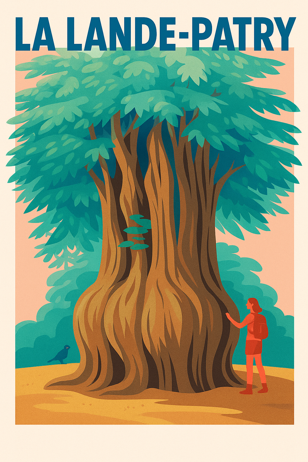 Affiche de La Lande-Patry - L'arbre majestueux au cœur de la nature normande