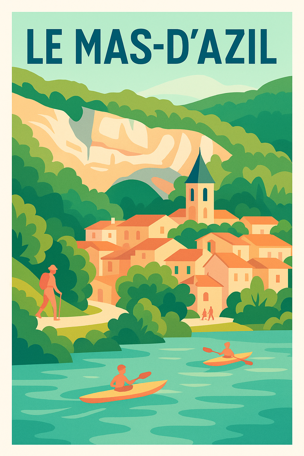 Affiche de Le Mas-d'Azil - Évasion nature au cœur des Pyrénées