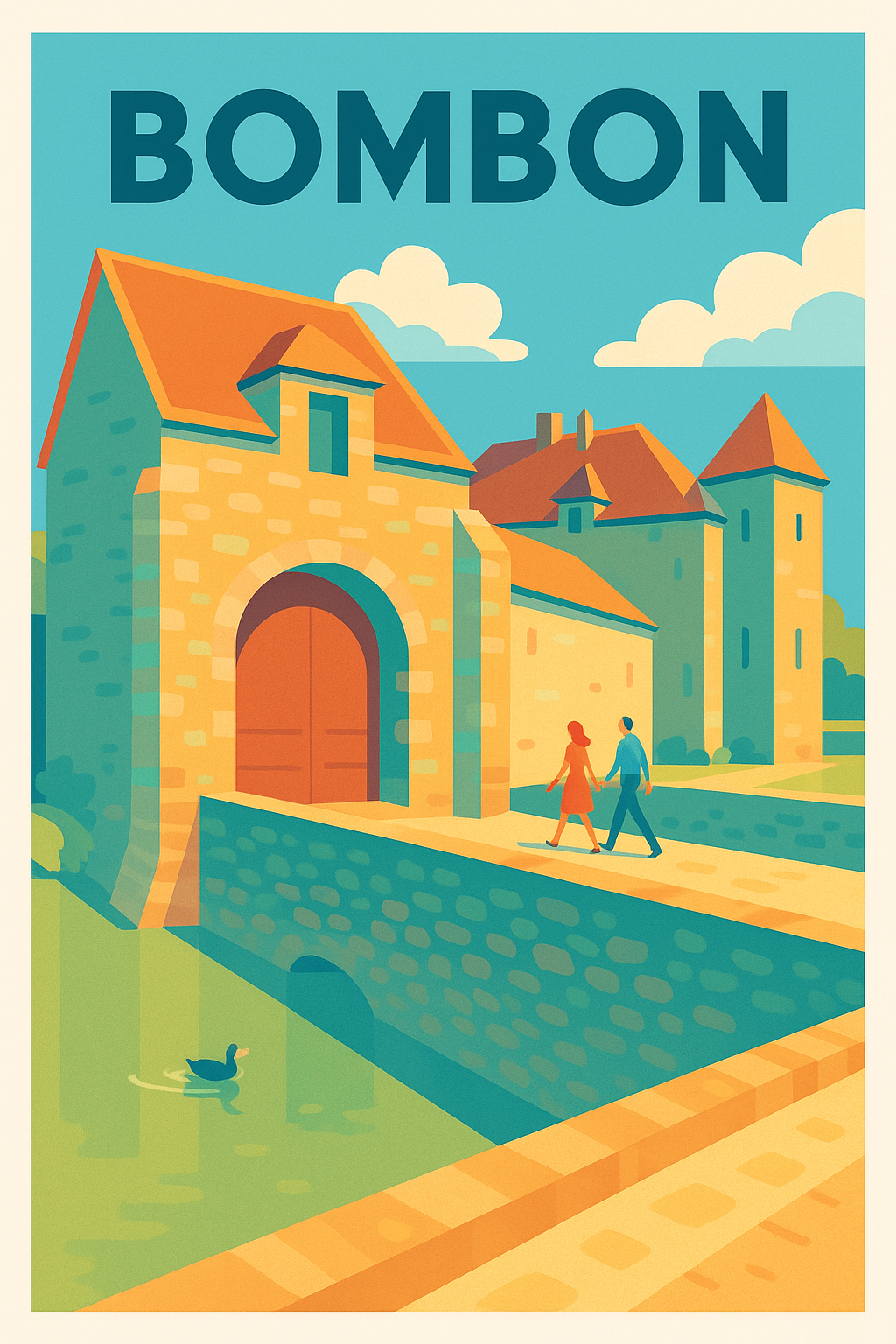 Affiche de Bombon - Le charme historique en poster vintage