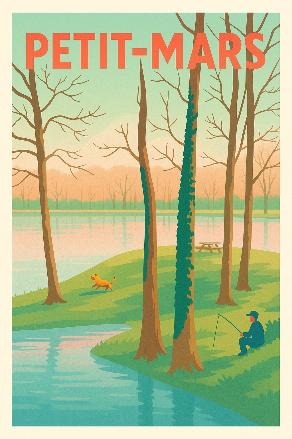 Affiche de Petit-Mars - Sérénité au bord de l'eau