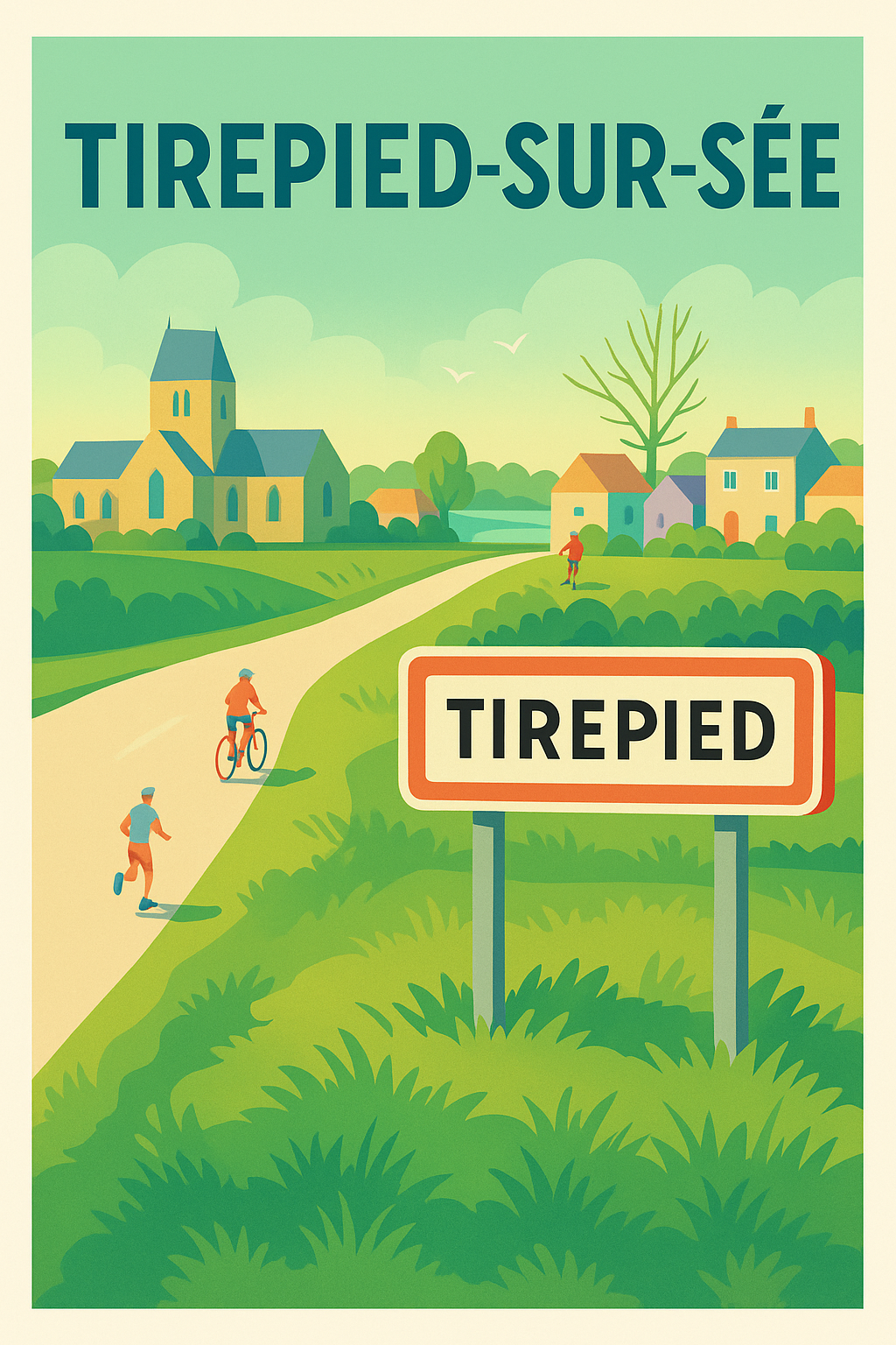 Affiche de Tirepied-sur-Sée - Évasion bucolique en Normandie
