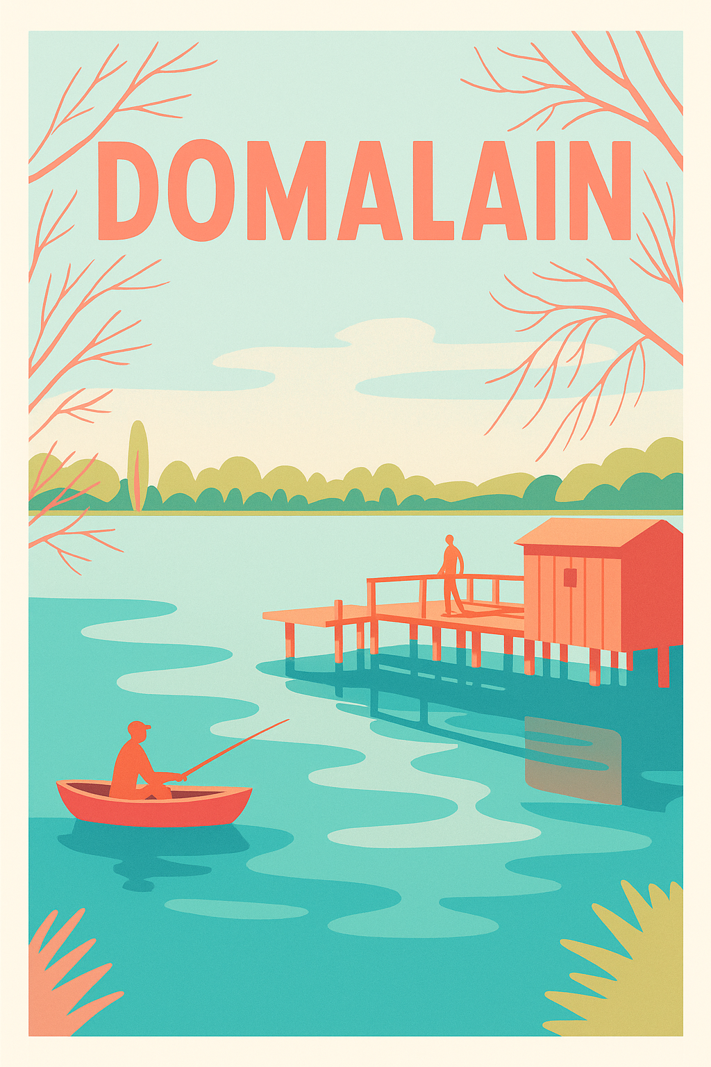 Affiche de Domalain - Sérénité au fil de l'eau
