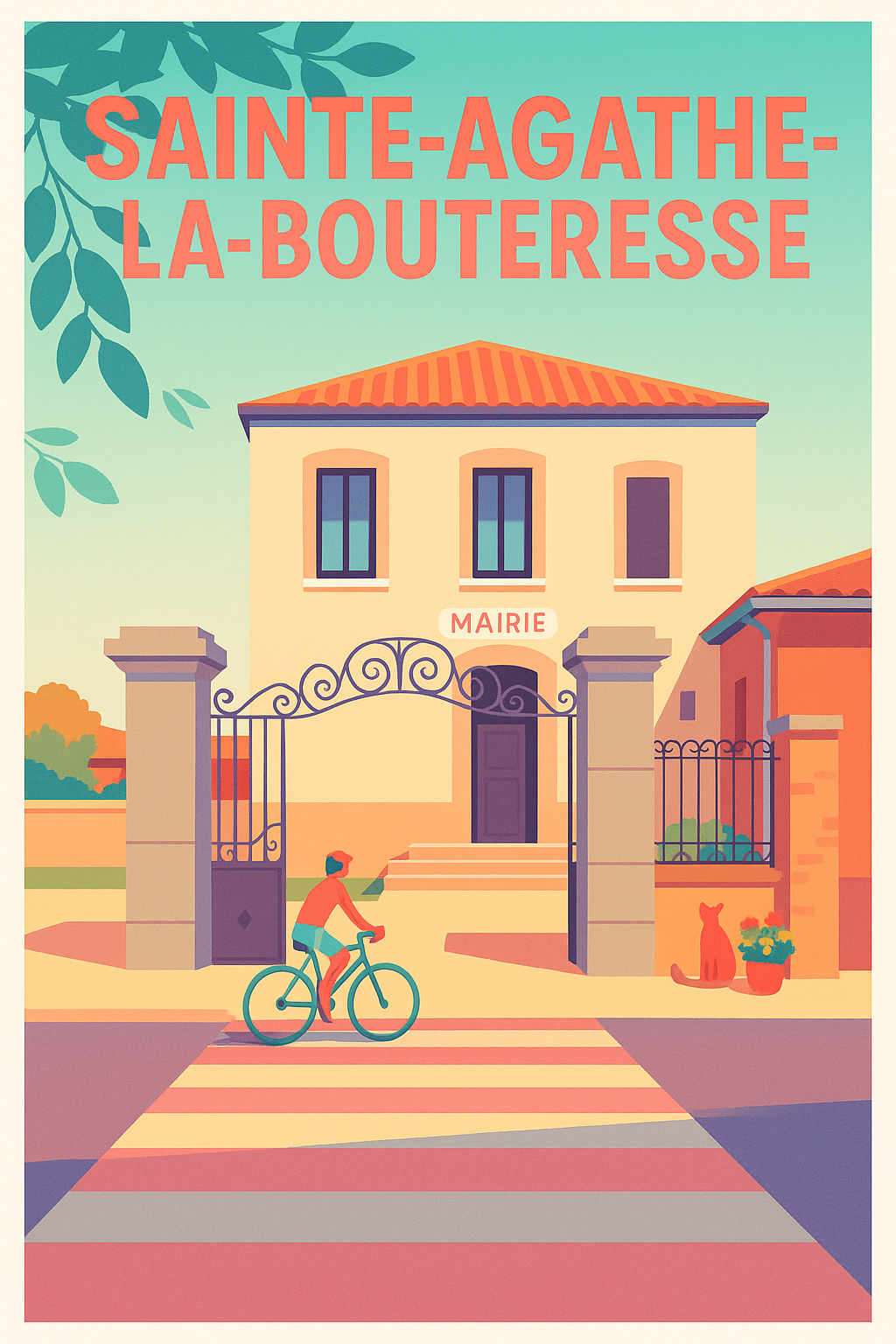 Affiche de Sainte-Agathe-la-Bouteresse - Charme authentique et sérénité
