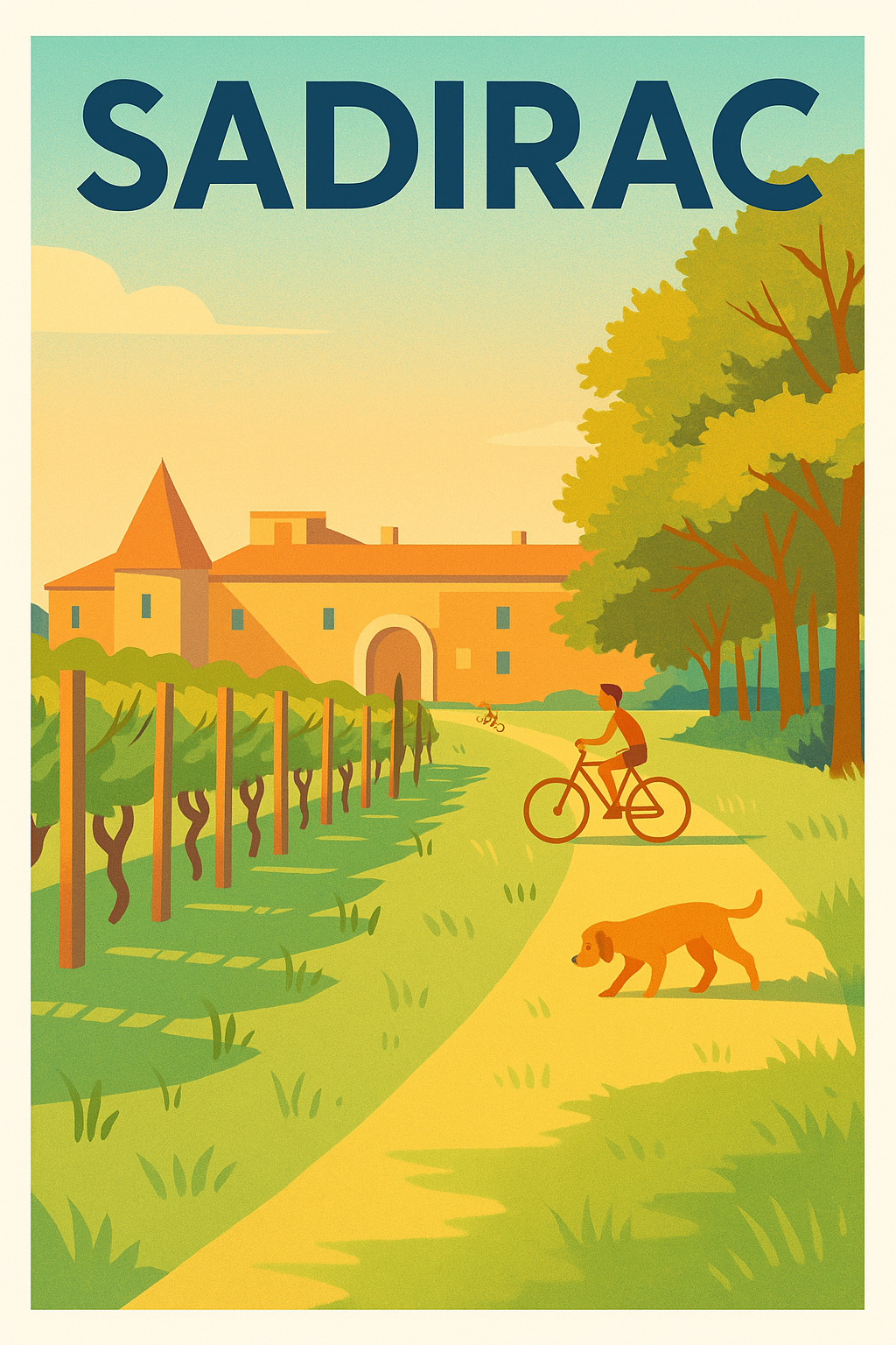 Affiche de Sadirac - Promenade paisible au cœur du vignoble
