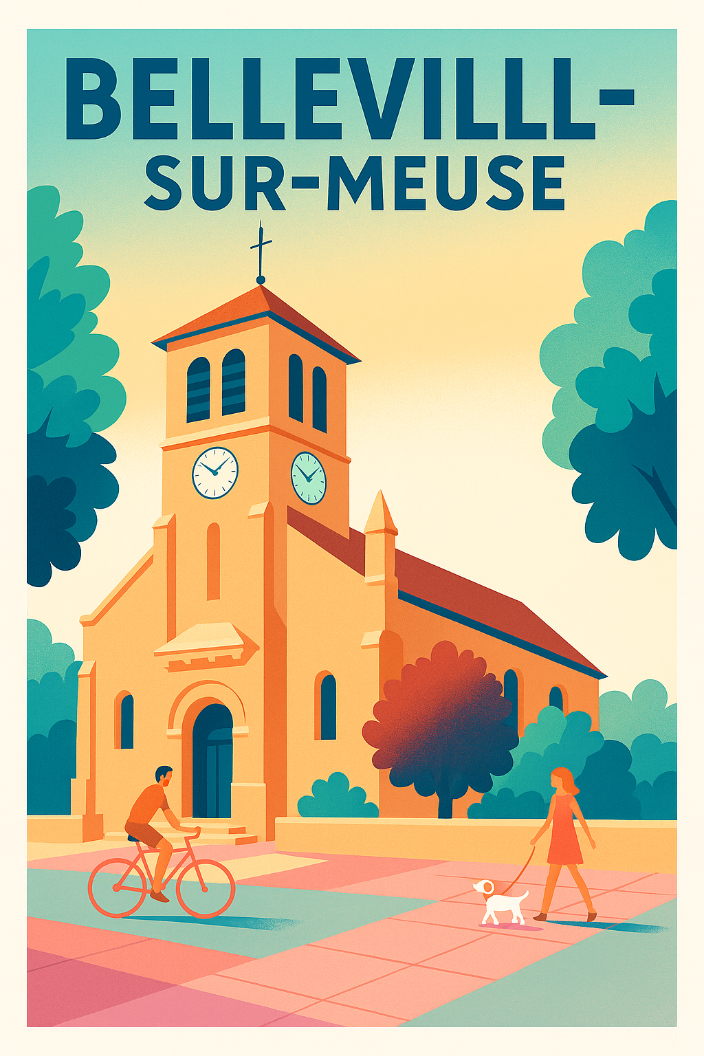 Affiche de Belleville-sur-Meuse - Charme et Sérénité au Cœur du Village