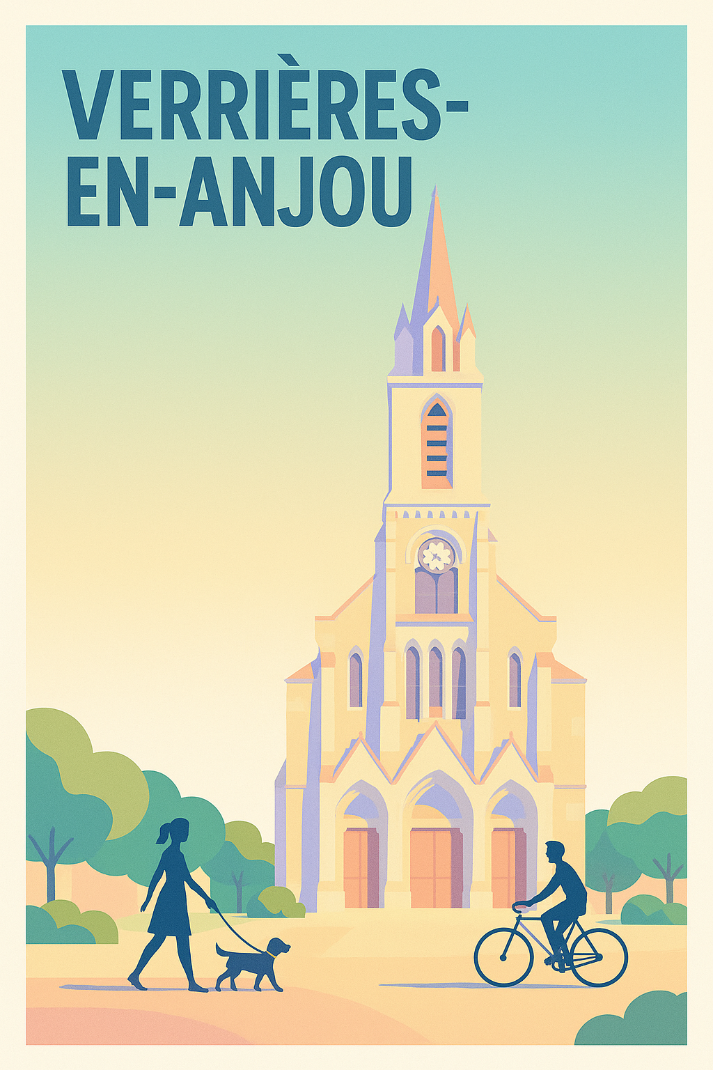 Affiche de Verrières-en-Anjou - Charme paisible et patrimoine élégant