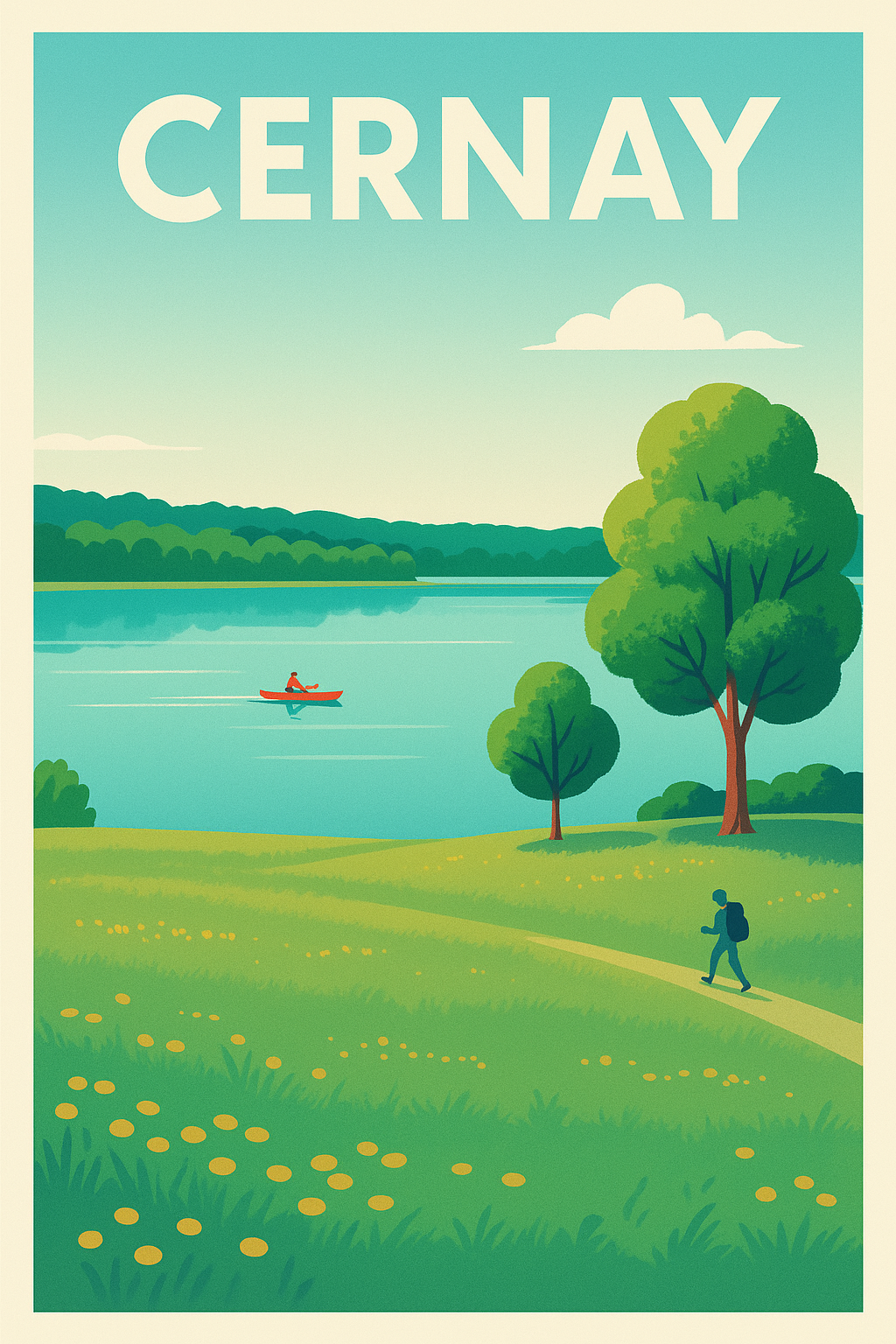 Affiche de Cernay - Évasion nature au bord de l'eau