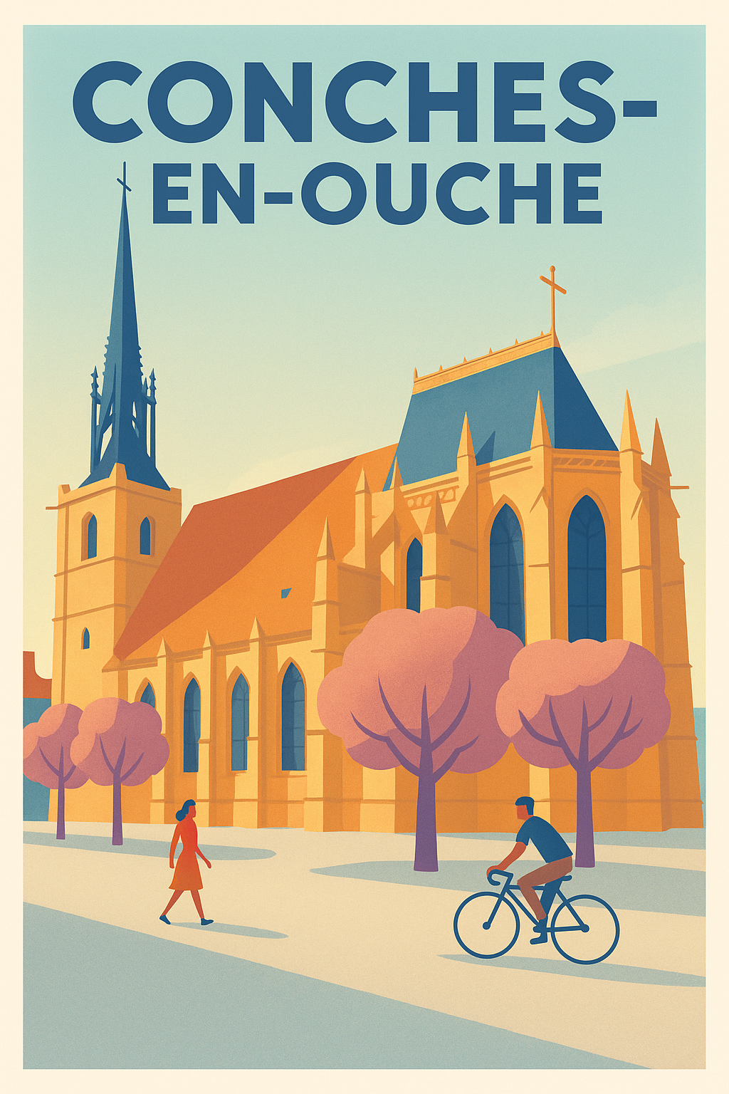 Affiche de Conches-en-Ouche - Élégance et patrimoine en lumière