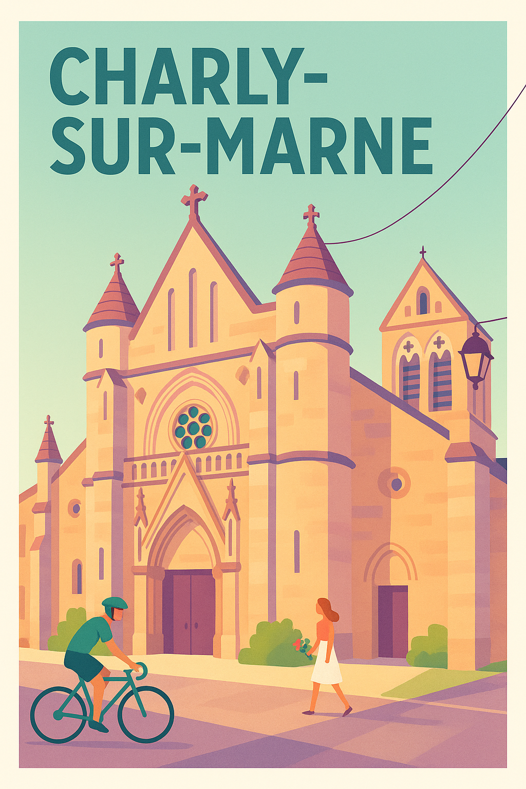 Affiche de Charly-sur-Marne - Un aperçu paisible et historique