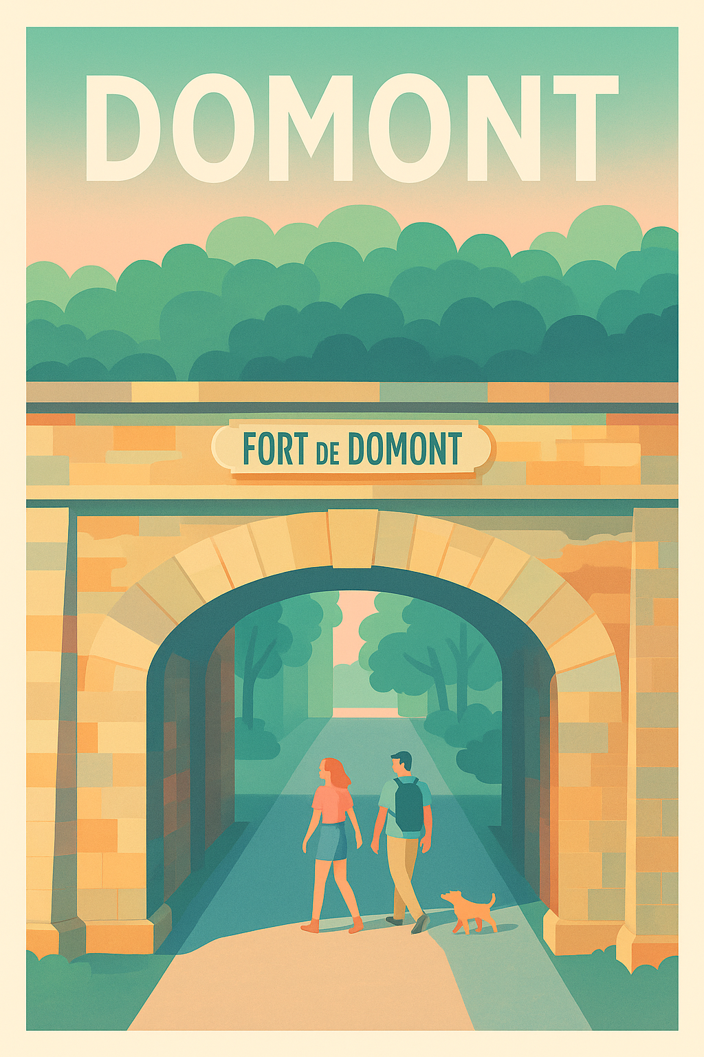 Affiche de Domont - Promenade au Fort historique