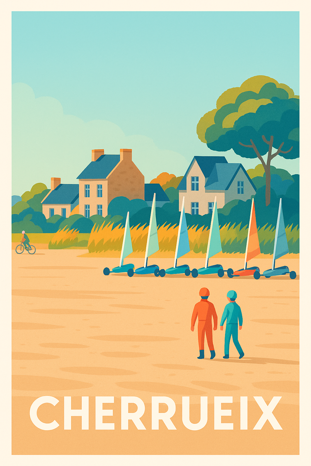 Affiche Cherrueix — Évasion et douceur en bord de mer · poster d'art de Cherrueix