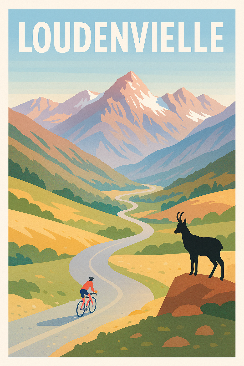 Affiche de Loudenvielle - Escapade cycliste au cœur des montagnes