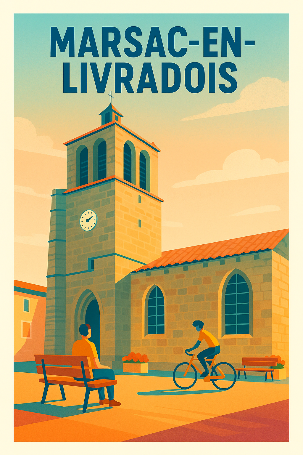 Affiche de Marsac-en-Livradois - Charme et sérénité au cœur du village