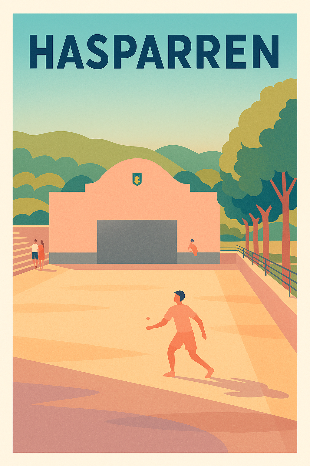 Affiche de Hasparren - L'esprit basque en plein air