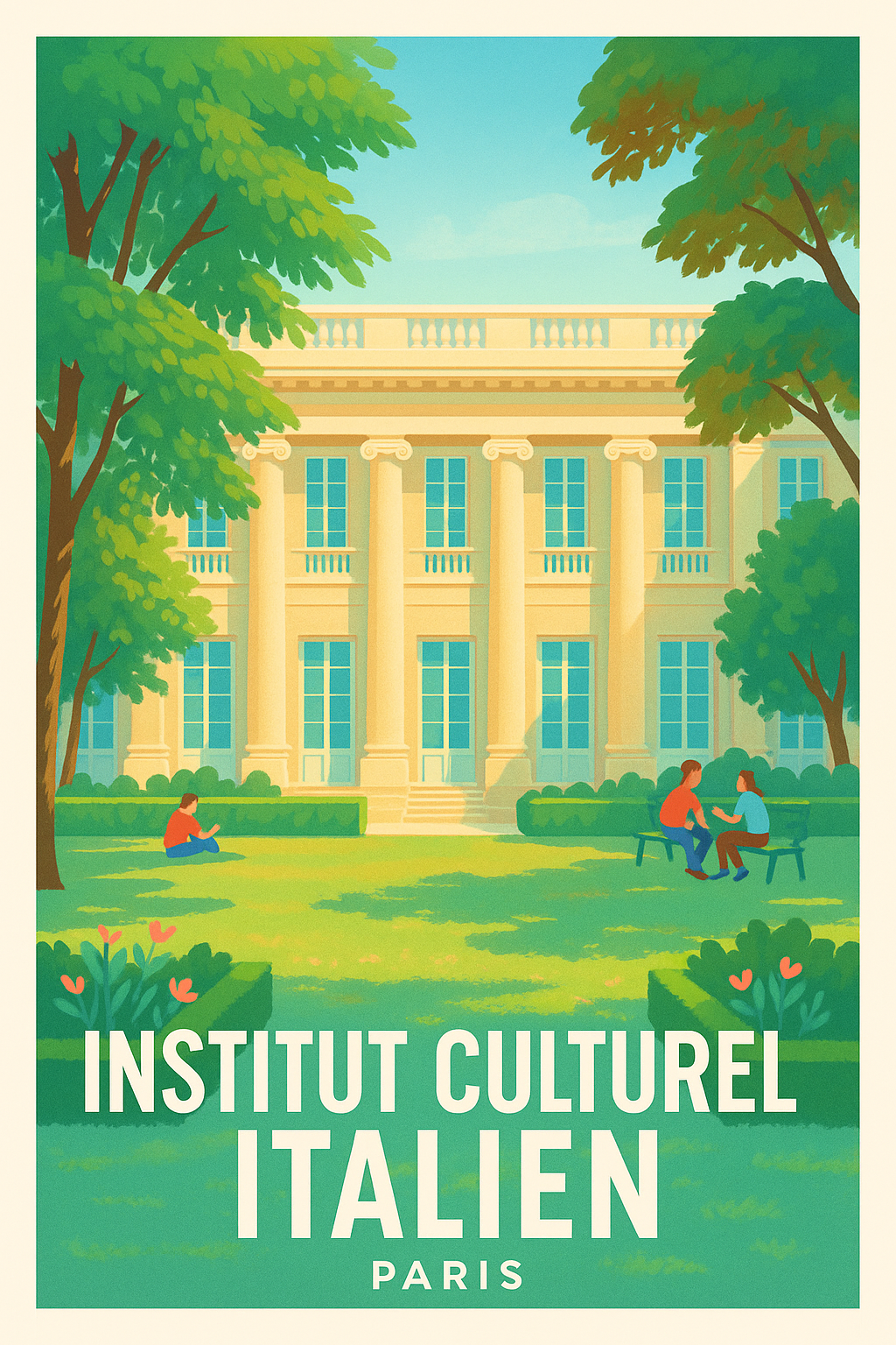 Affiche de Paris - Charme et Sérénité à l'Institut Culturel Italien