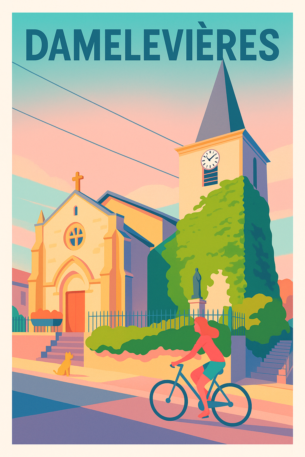 Affiche de Damelevières - Douceur et sérénité au cœur de la ville