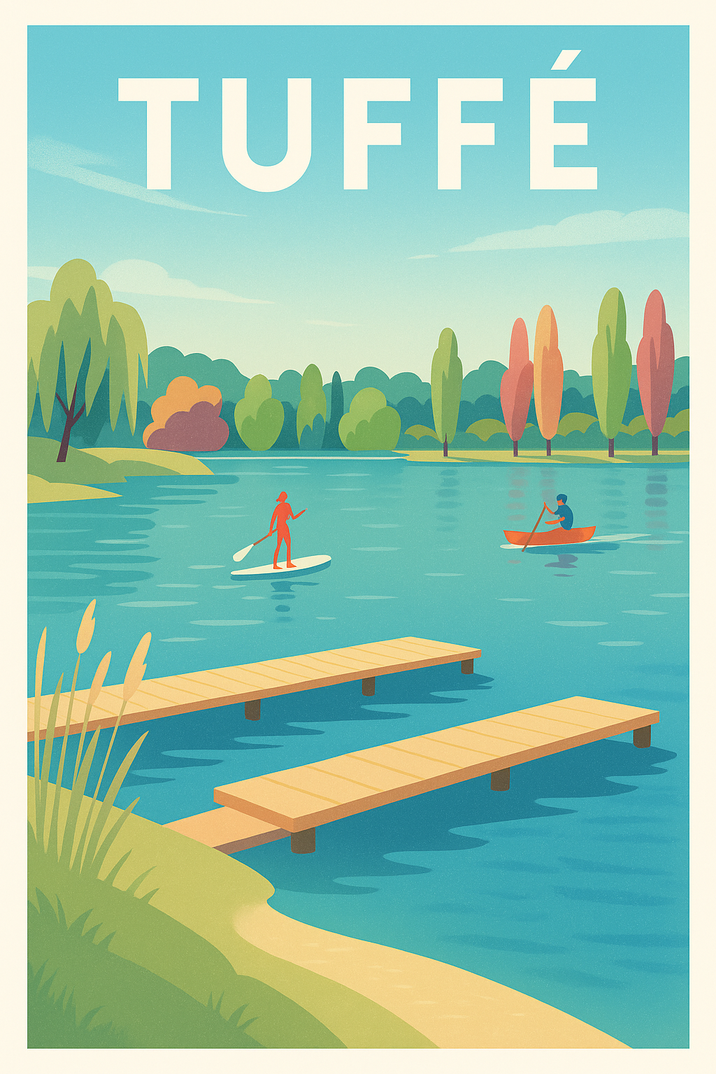 Affiche de Tuffé - Évasion aquatique et nature paisible