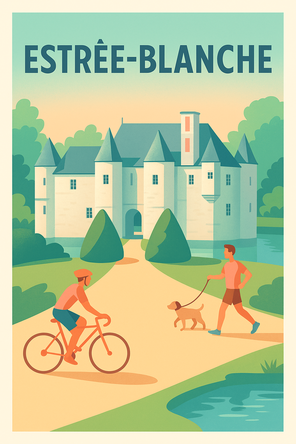 Affiche de Estrée-Blanche - Charme et Sérénité au Château