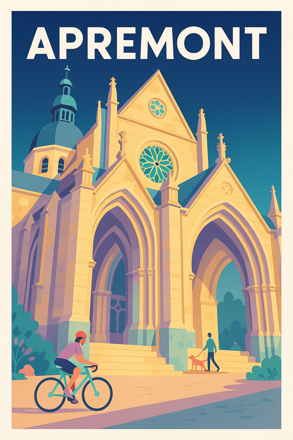Affiche Apremont — Harmonie architecturale et douceur de vivre · poster d'art de Apremont