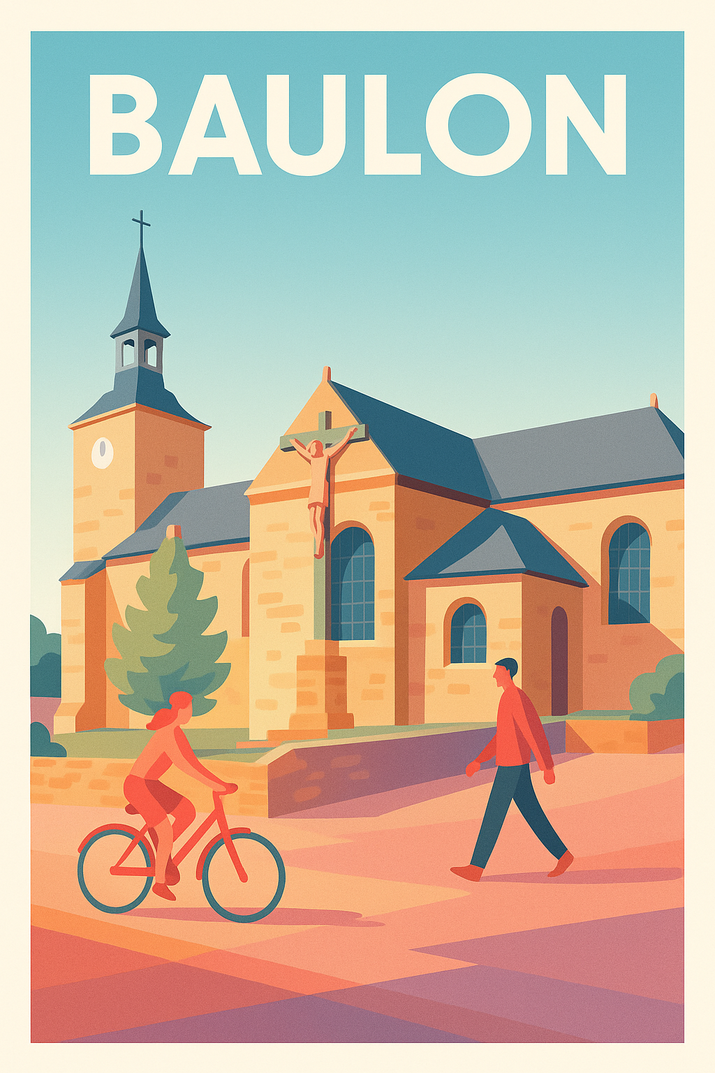 Affiche de Baulon - Charme et sérénité au cœur du village