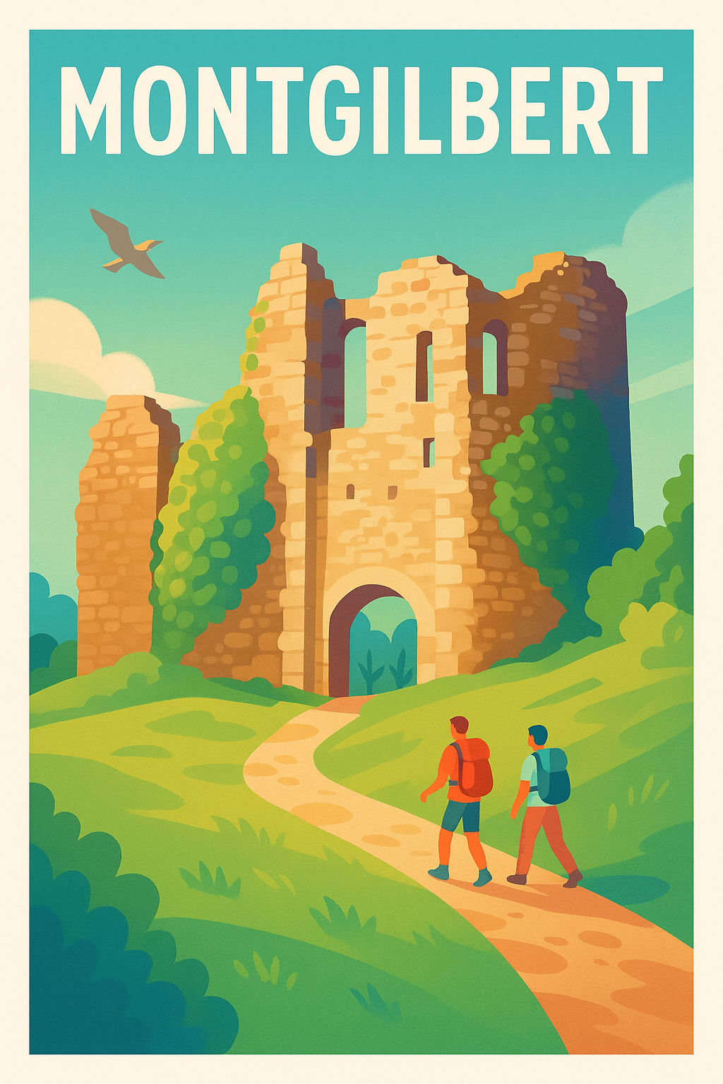 Affiche de Montgilbert - L'aventure au cœur des ruines historiques