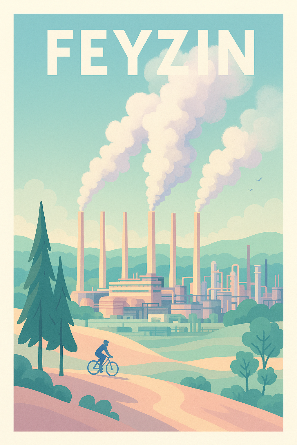 Affiche de Feyzin - L'Alliance entre Industrie et Nature