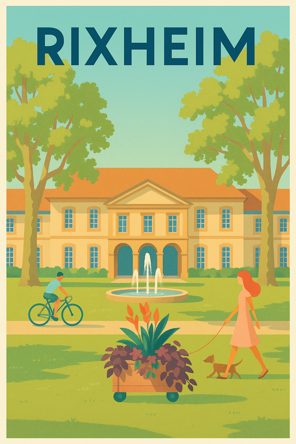 Affiche de Rixheim - Flânerie et douceur de vivre