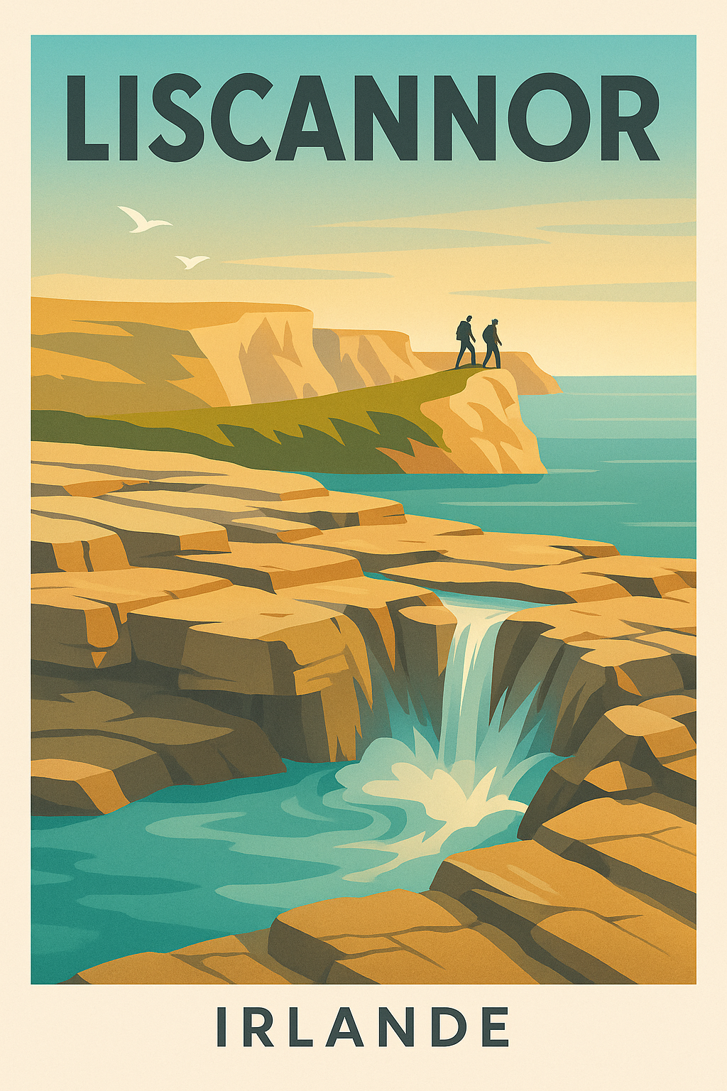 Affiche de Liscannor - Panorama naturel et sauvage d'Irlande