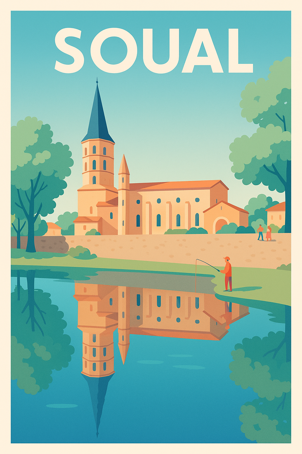 Affiche de Soual - Charme paisible au bord de l'eau