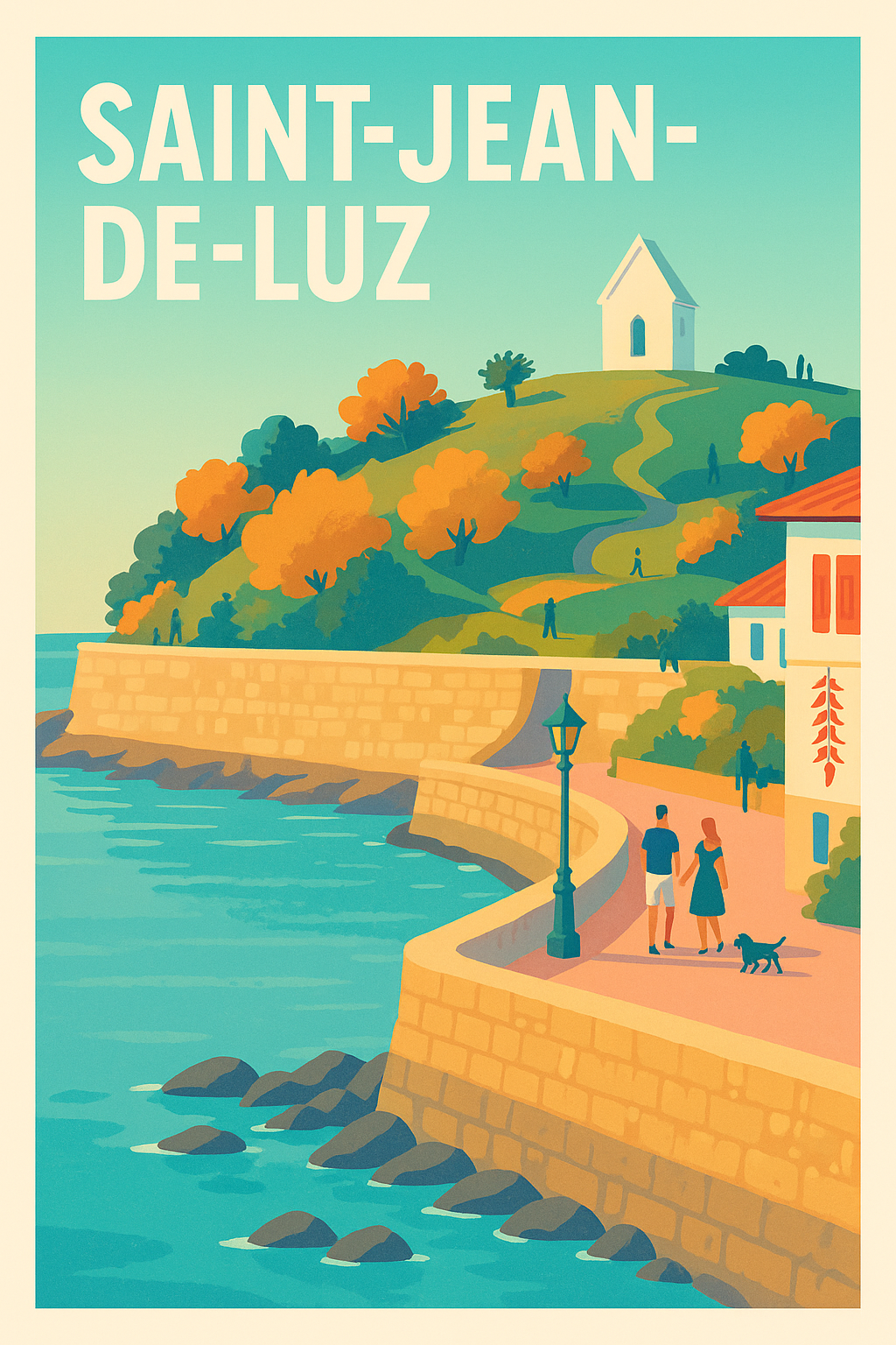 Affiche de Saint-Jean-de-Luz - Escapade côtière au Pays Basque