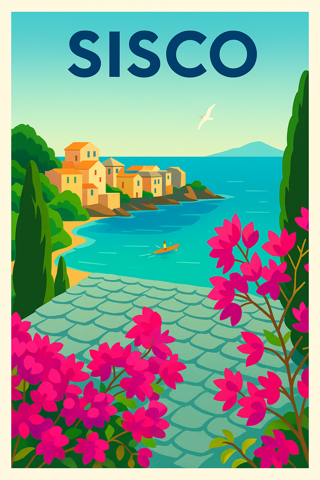 Affiche de Sisco - L’évasion méditerranéenne paisible