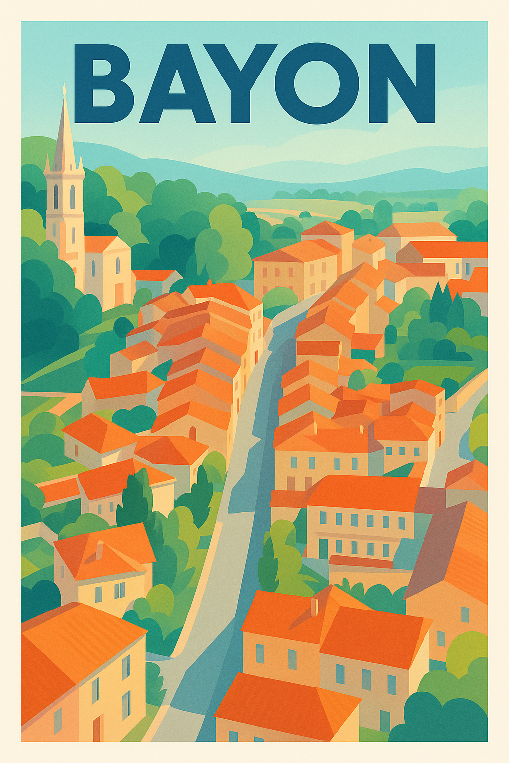Affiche de Bayon - Un village charmant au cœur de la nature