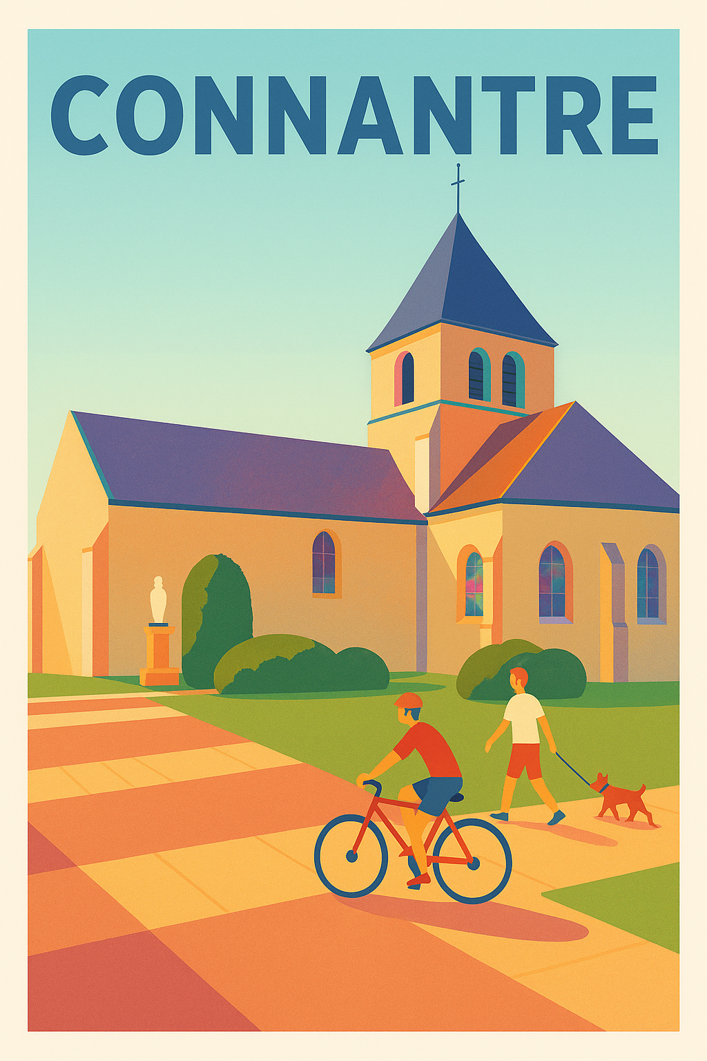 Affiche de Connantre - L'élégance tranquille d'un village champenois