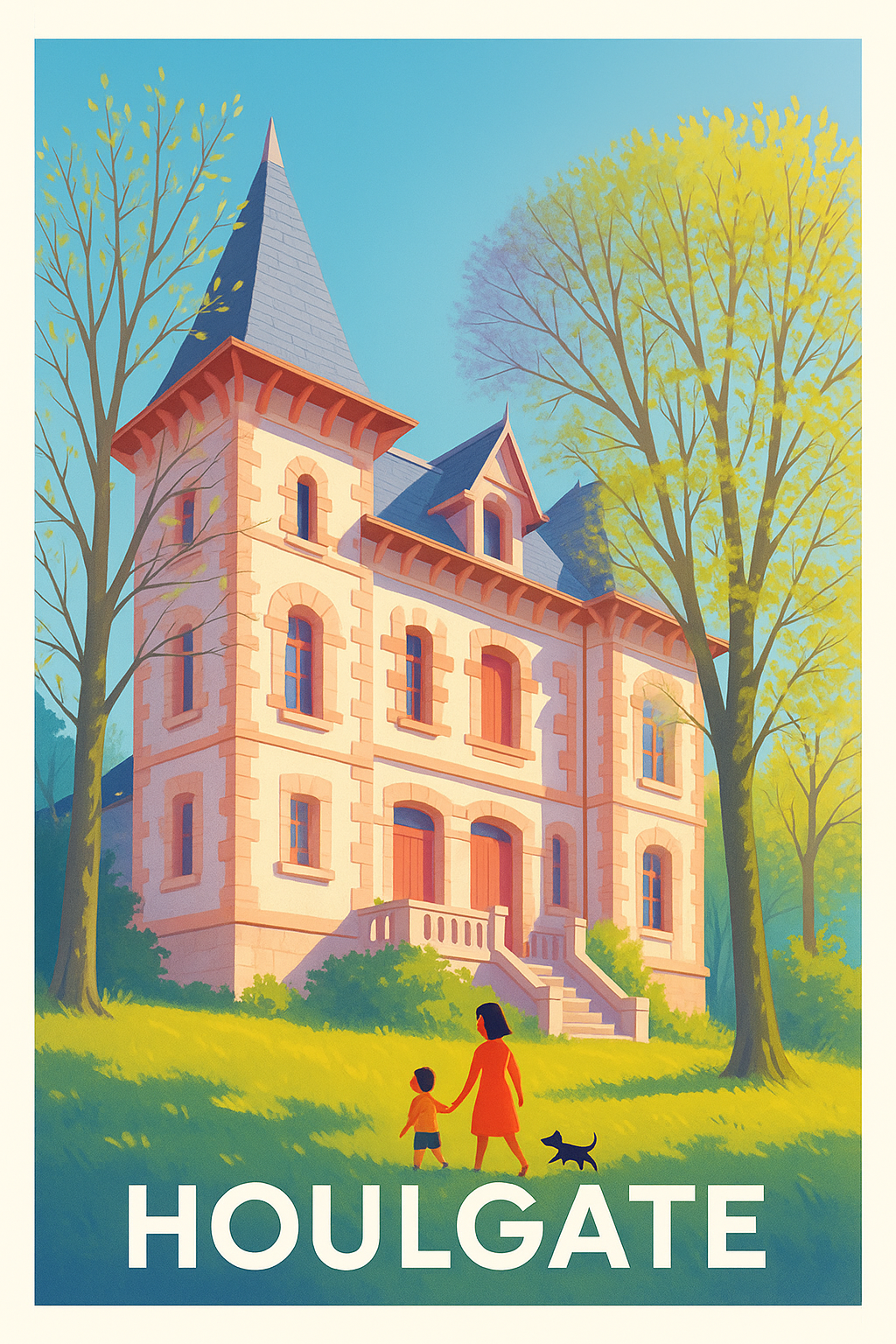 Affiche de Houlgate - Sérénité et charme normand