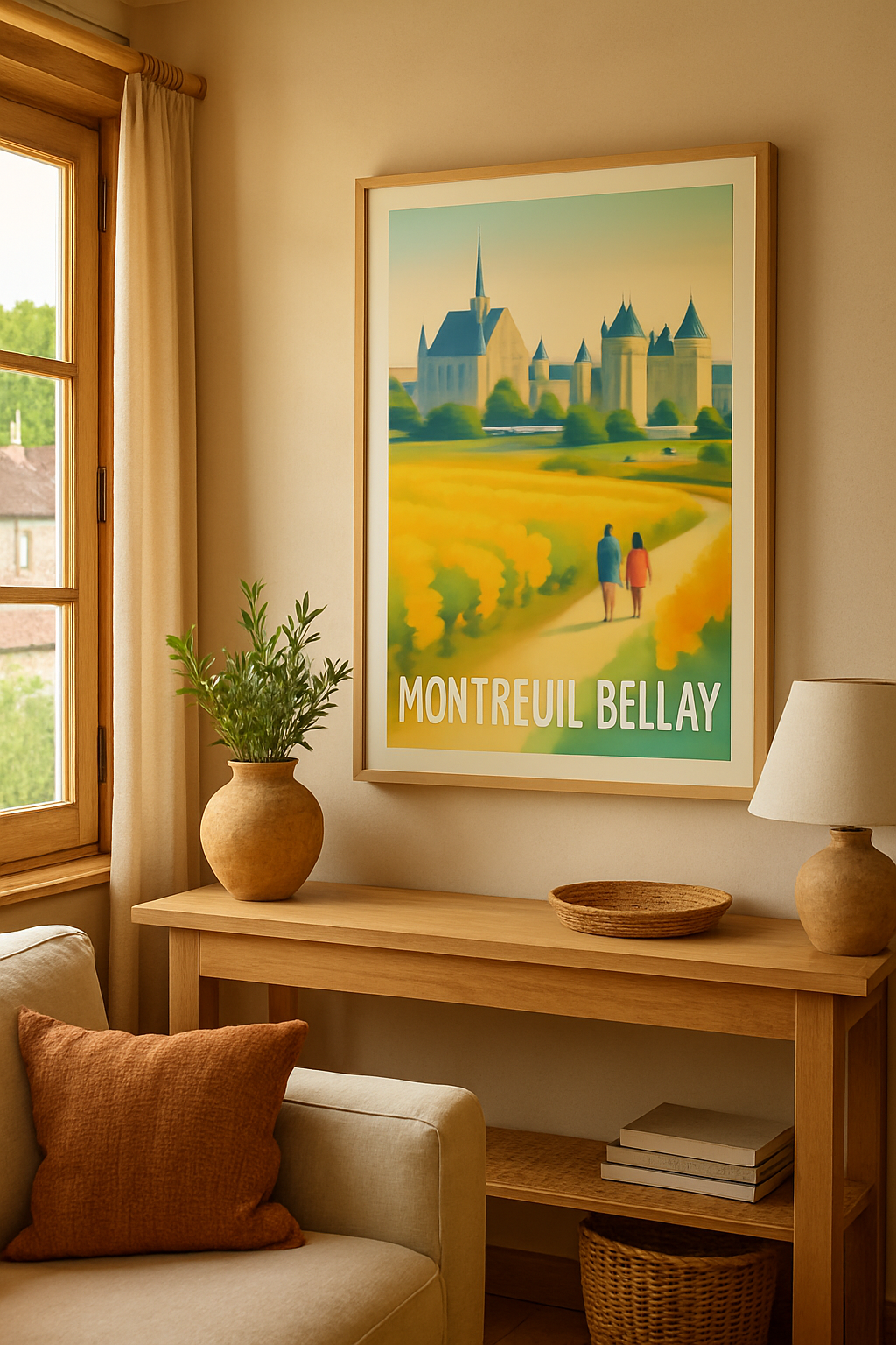 Mise en situation Affiche de Montreuil-Bellay - Escapade Romantique au Château