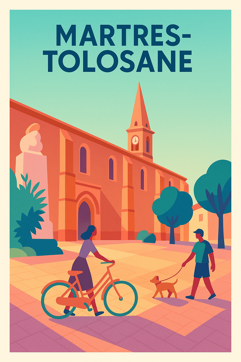 Affiche de Martres-Tolosane - Charme et Douceur de Vie en Occitanie