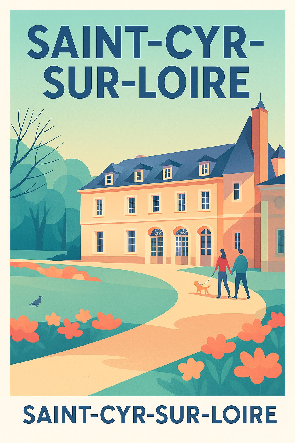 Affiche de Saint-Cyr-sur-Loire - Charme et sérénité au fil de la Loire