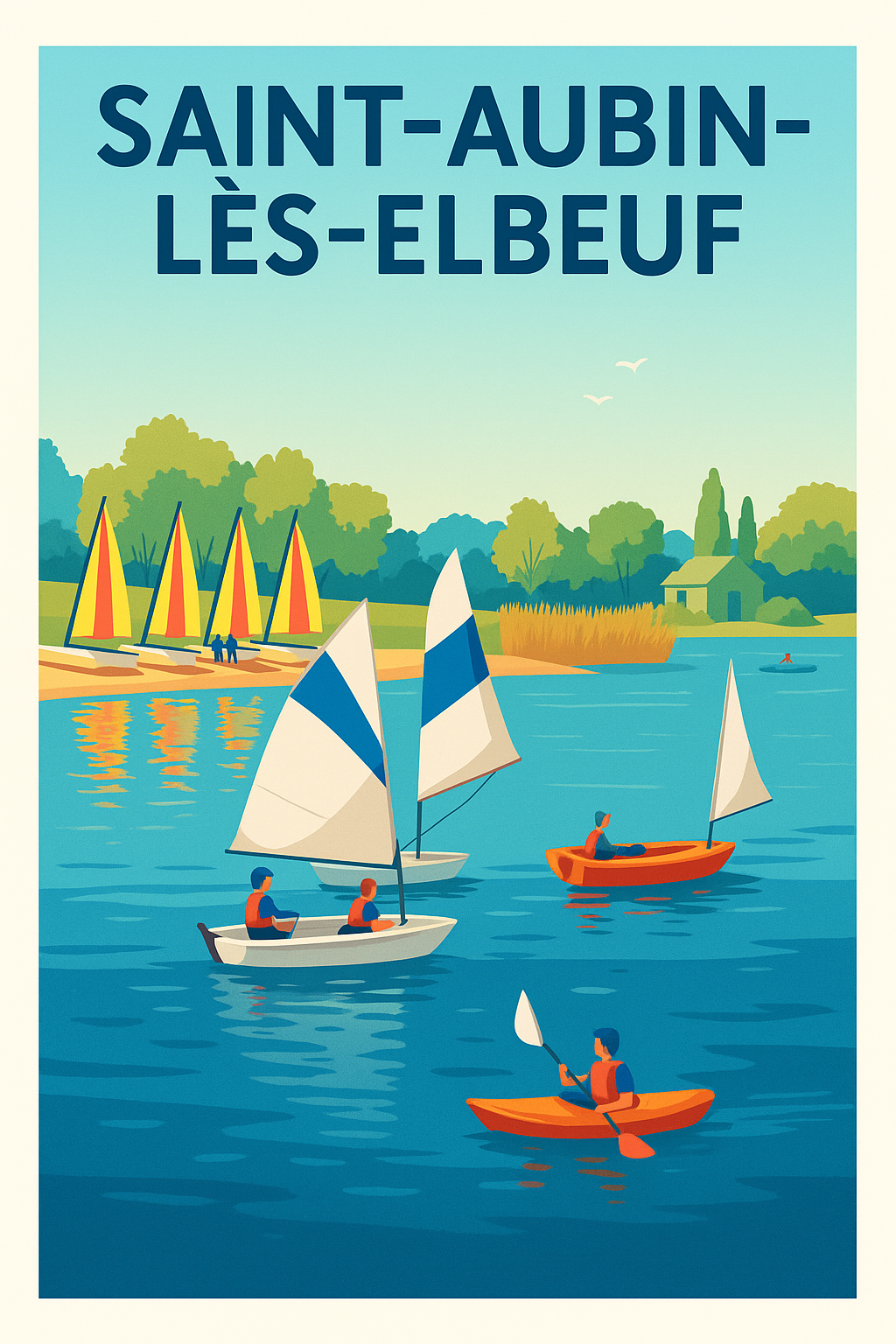 Affiche de Saint-Aubin-lès-Elbeuf - Évasion nautique au fil de l'eau