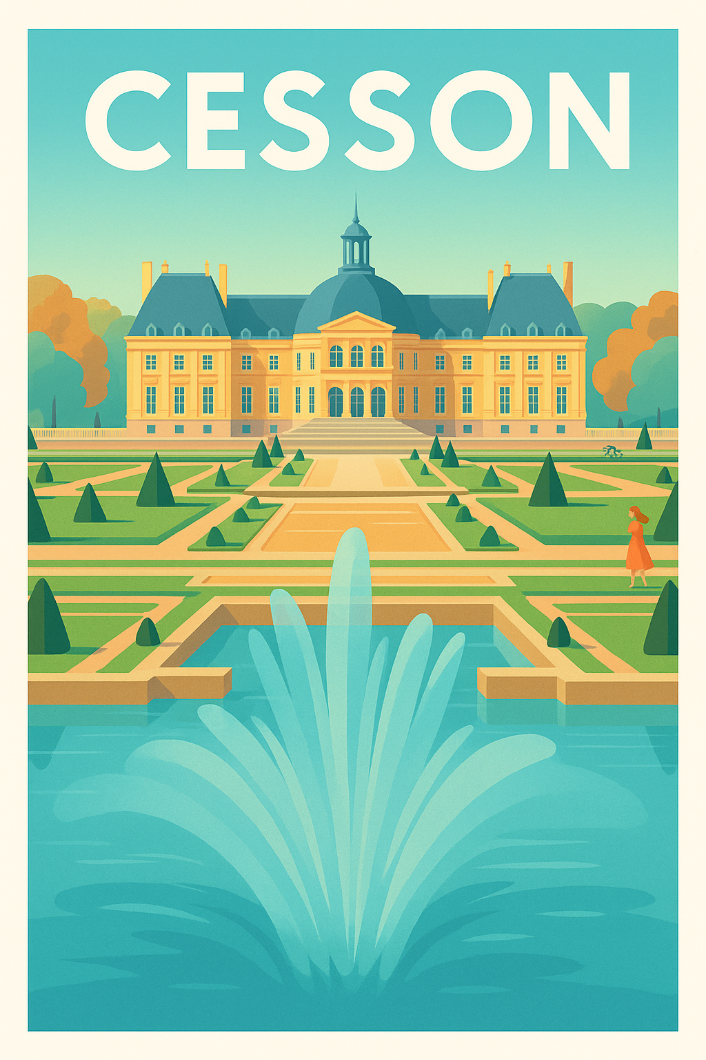 Affiche de Cesson - Élégance et sérénité au château