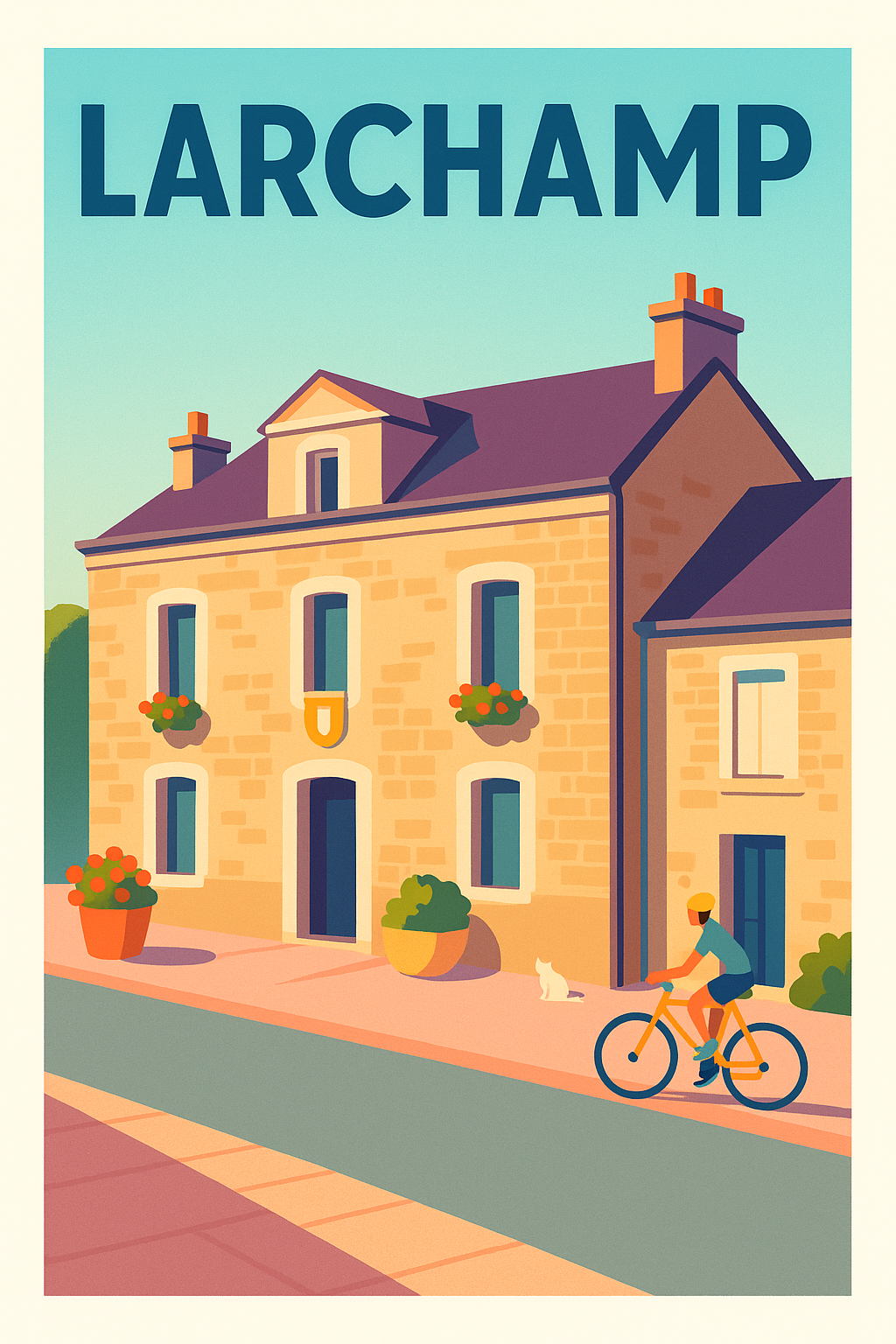 Affiche de Larchamp - Charme paisible d'une maison de village