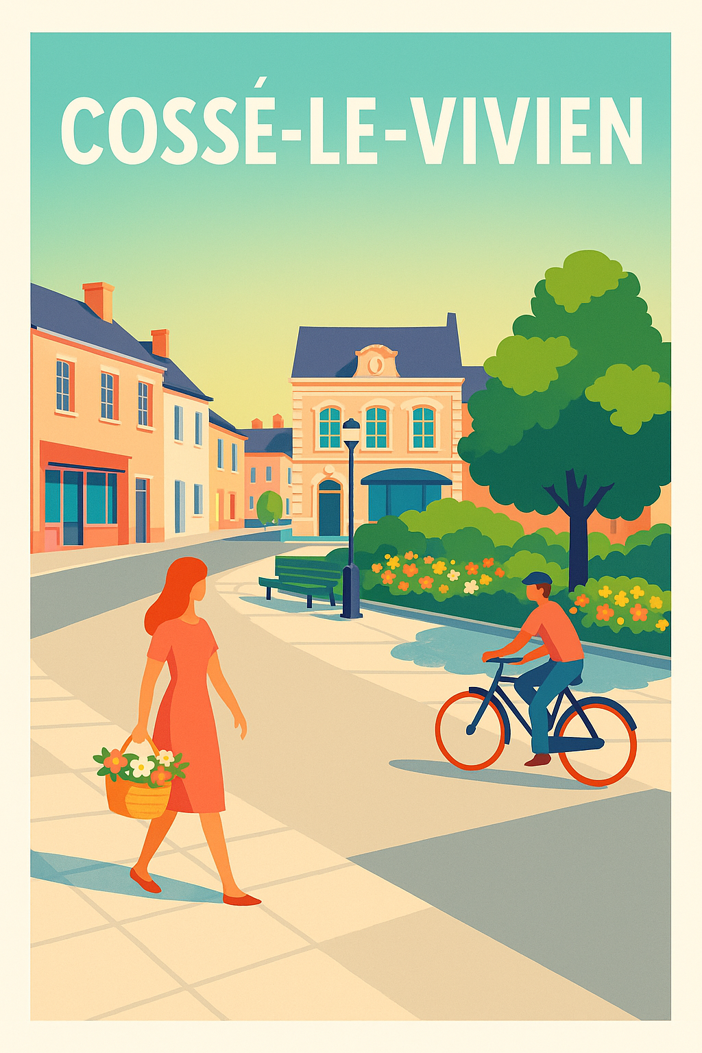 Affiche de Cossé-le-Vivien - Charme et sérénité au cœur du village