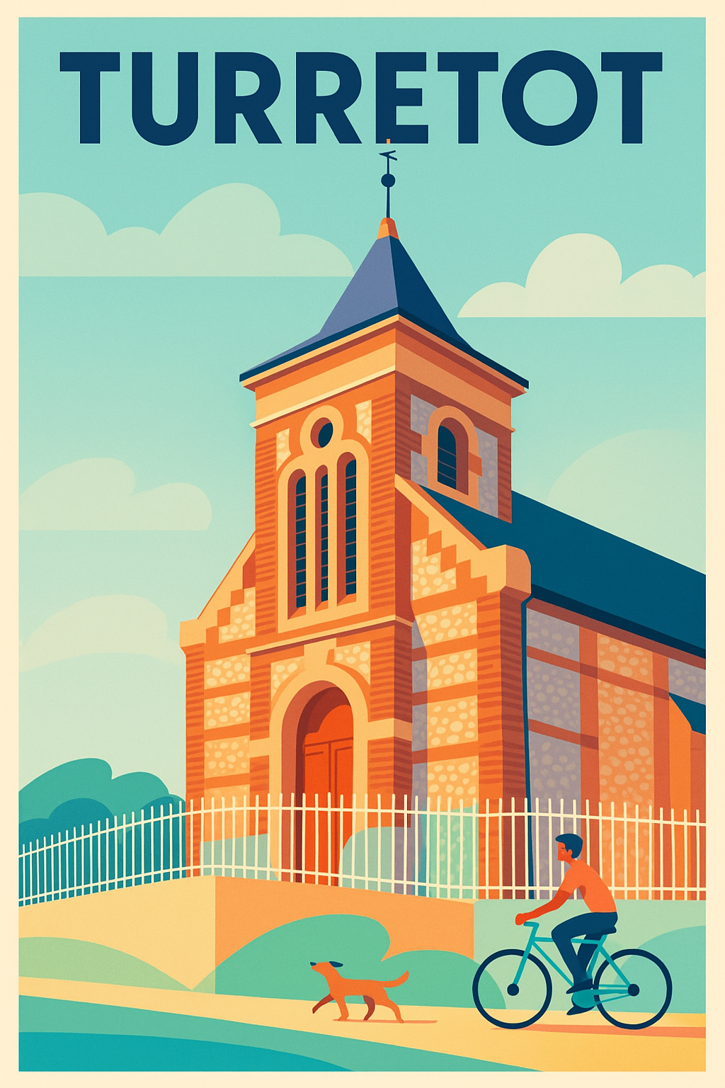 Affiche de Turretot - Charme et sérénité au cœur de la campagne normande
