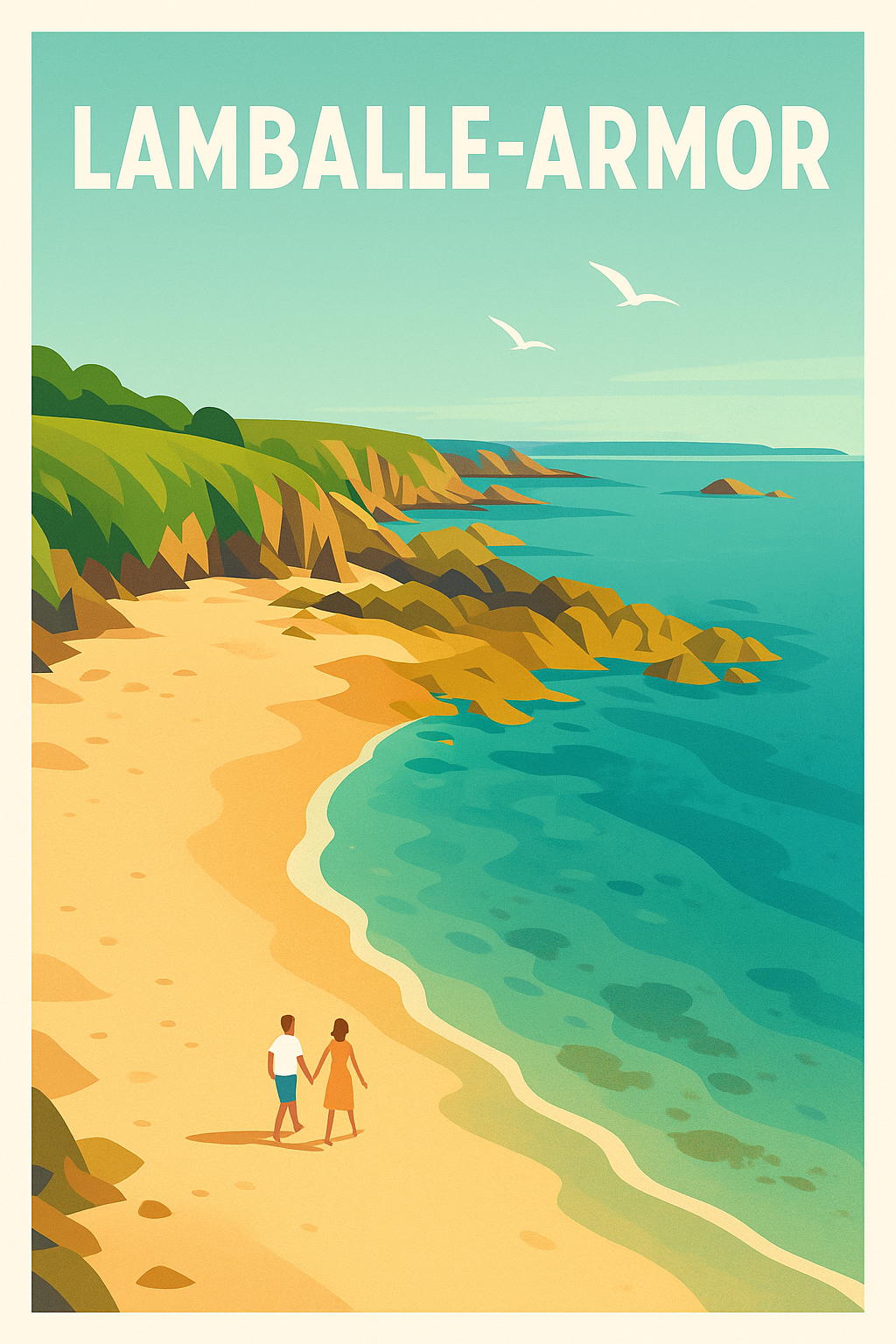 Affiche de Lamballe-Armor - Douceur bretonne en bord de mer