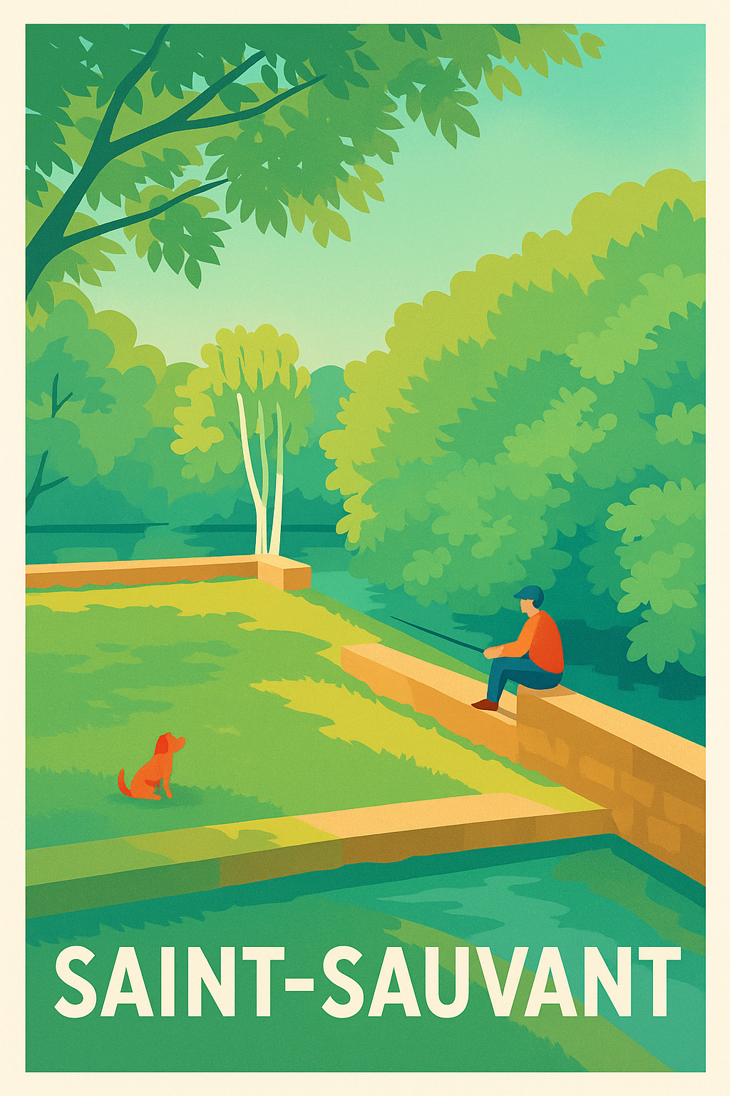 Affiche de Saint-Sauvant - Une pause nature inspirante